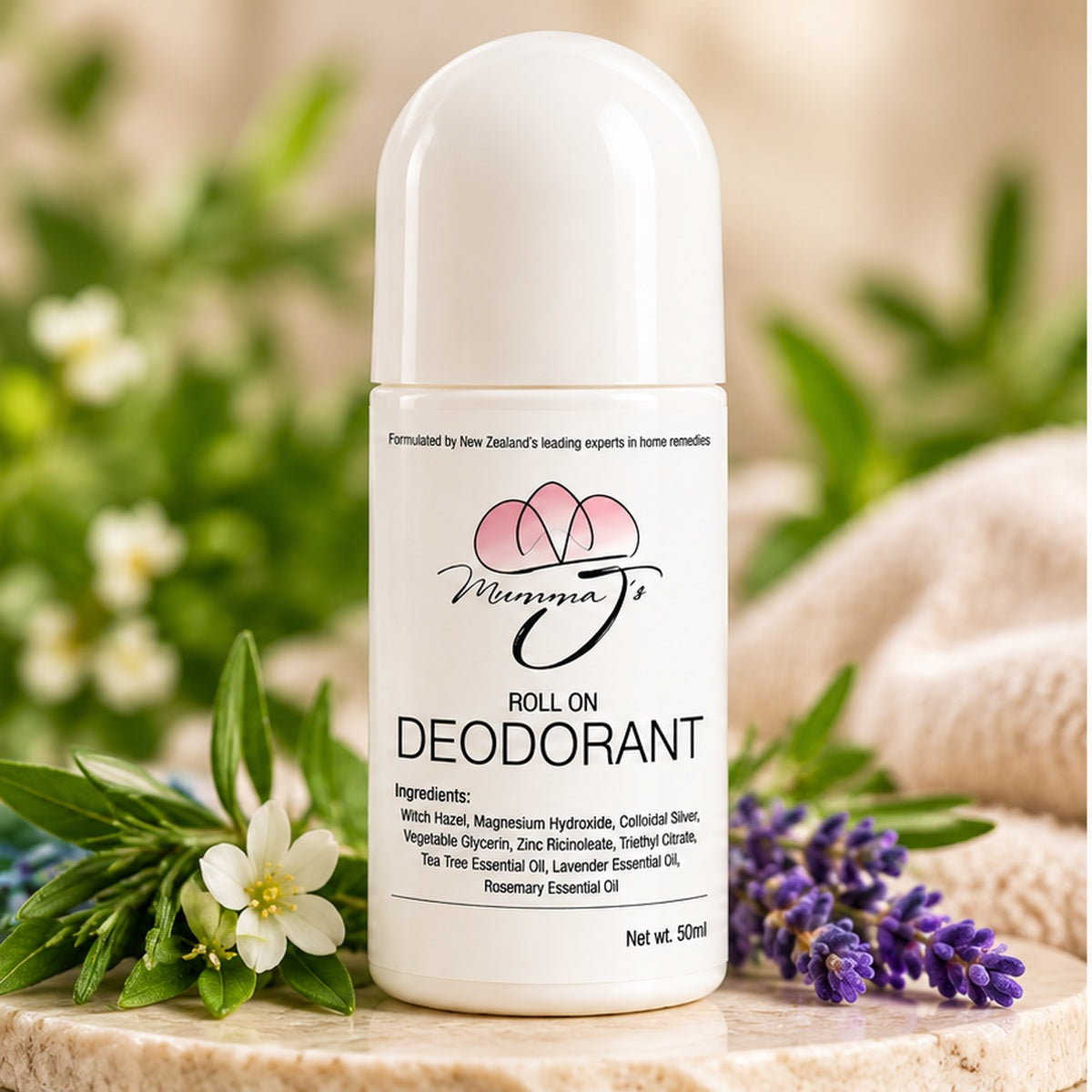 Mumma J's Natural Roll-On Deodorant – 50ml